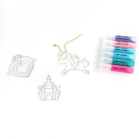 DE SET CREATIV 3 PANDANTIVE CU GEL CARE STRALUCESTE LA INTUNERIC + 3 SABLOANE KIDEA ZZMSCKA [4]