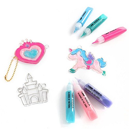 DE SET CREATIV 3 PANDANTIVE CU GEL CARE STRALUCESTE LA INTUNERIC + 3 SABLOANE KIDEA ZZMSCKA [5]