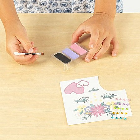 DE SET PICTURA PE FATA CU 3 CULORI, STICKERE SI DIAMANTE PISICUTA KIDEA FDTDKKOKA [2]