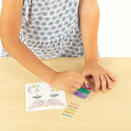 DE SET PICTURA PE FATA CU 3 CULORI, STICKERE SI DIAMANTE ZANA KIDEA FDTDKWKA [2]