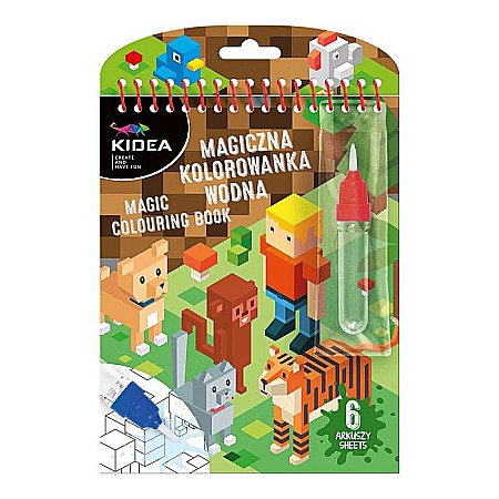 Carti de Colorat - DE CARTE DE COLORAT CU MARKER MAGIC PENTRU DESEN IN APA GAME KIDEA MWKWNKA