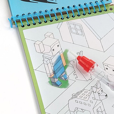 DE CARTE DE COLORAT CU MARKER MAGIC PENTRU DESEN IN APA GAME KIDEA MWKWNKA [1]