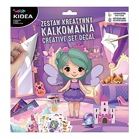 Seturi Creative pentru Copii - DE SET CREATIV STICKERE TRANSFERABILE 3 COLI ZANE KIDEA NTKDKA