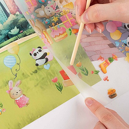 DE SET CREATIV STICKERE TRANSFERABILE 3 COLI URSULETI KIDEA NTKEKA [1]