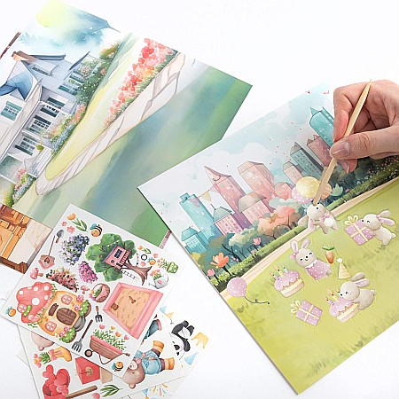 DE SET CREATIV STICKERE TRANSFERABILE 3 COLI URSULETI KIDEA NTKEKA [3]