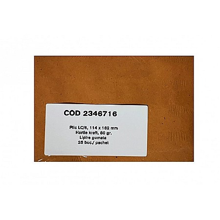 HARTIE PRODUSE DIN HARTIE - GPV PLIC C6 25/SET CLAPA V KRAFT 2373902/2372153/2382701/121206