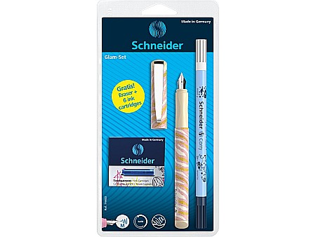 RECHIZITE SCOLARE - SCR SET STILOU + PIC SI PATROANE SCHNEIDER GLAM 24 -CALM 5958