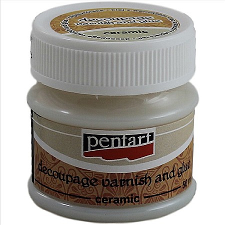 HOBBY - CA ADEZIV DECUPAJ SI LAC PENTART 50ML CERAMICA 492/649