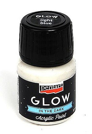 Culori Acrilice - CA CULORI ACRILICE FOSFORESCENTE ALBASTRU DESCHIS 30ML PENTART 16486