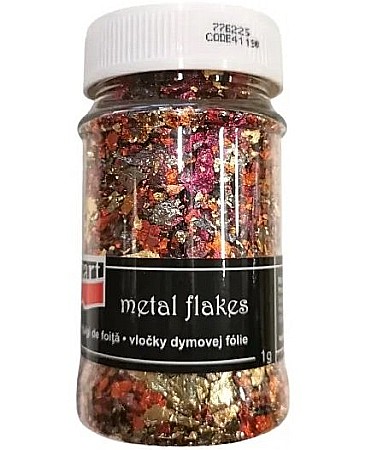 Materiale pentru decorat ouă și aranjamente - CA FULGI FOITA M12 AUR , LILA, ROSU 41190