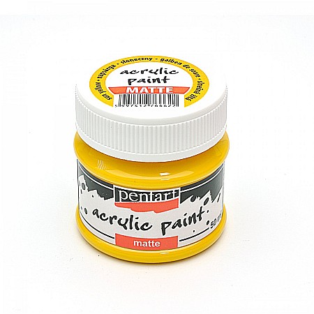 Culori Acrilice Mate - CA ACRIL PENTART MAT 50ML SUN YELLOW 6622/1225