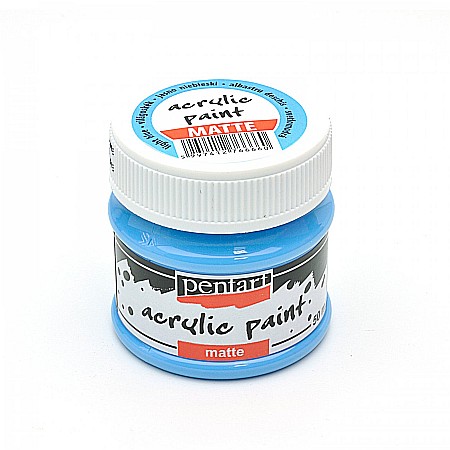 Culori Acrilice Mate - CA ACRIL PENTART MAT 50ML ALBASTRU DESCHIS 6660/1306