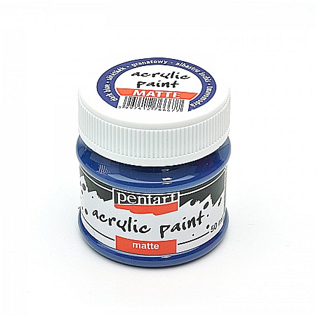Culori Acrilice Mate - CA ACRIL PENTART 50ML  MAT DARK BLUE 1307