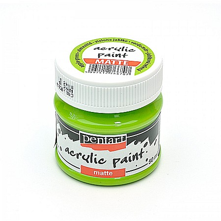 Culori Acrilice Mate - CA ACRIL PENTART MAT 50ML APPLE GREEN 6707/1310