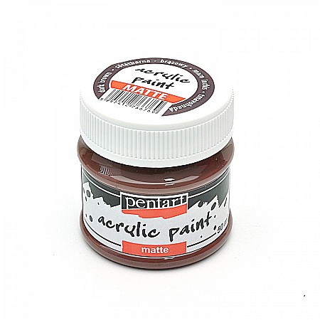 FINE ARTS&GRAPHICS - CA ACRIL PENTART 50ML  MAT DARK BROWN 1315