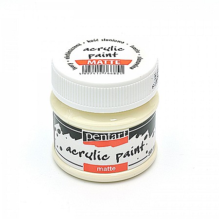 Culori Acrilice Mate - CA ACRIL PENTART 50ML  MAT IVORIU  6851/1901