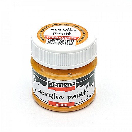 Culori Acrilice Mate - CA ACRIL PENTART 50ML  MAT TERRACOTTA 6929