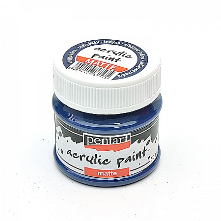 Culori Acrilice Mate - CA ACRIL PENTART MAT 50ML INDIGO BLUE 7575/13110