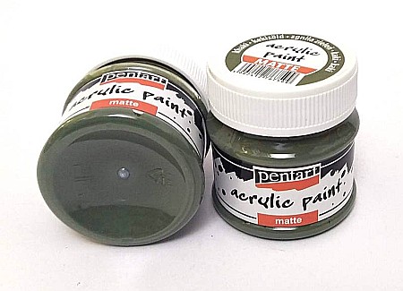 Culori Acrilice Mate - CA VOPSEA ACRILICA PENTART 50ML MAT KAKI 7599/13112