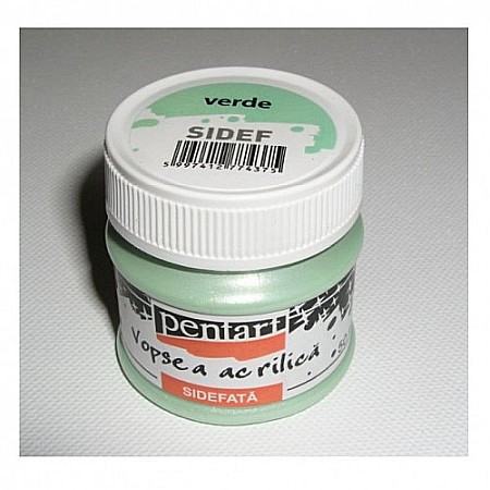 Culori Acrilice Perlate - CA ACRIL PENTART 50ML  PEARL VERDE 74375