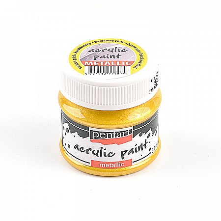FINE ARTS&GRAPHICS - CA VOPSEA ACRILICA METALIZATA PENTART 50ML AUR BAROC 6874/13141