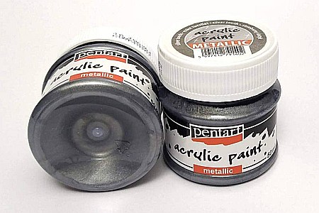 FINE ARTS&GRAPHICS - CA VOPSEA ACRILICA METALIZATA PENTART 50ML SILVER  29363