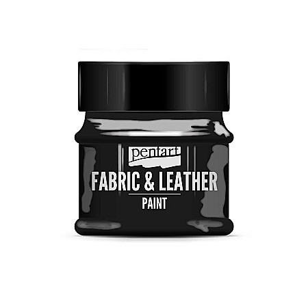 FINE ARTS&GRAPHICS - CA VOPSEA TEXTILE SI PIELE 50ML PENTART NEGRU 34818