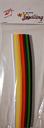 Quilling, Origami si accesorii - CA HARTIE QUILLING 10 CULORI TOAMNA 300 FASII 402021