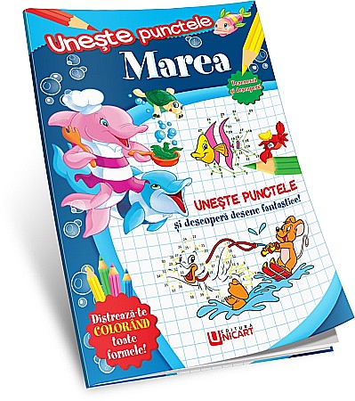 Carti Educative - UP CARTE DE COLORAT A4 UNESTE PUNCTELE MAREA