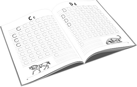 UP CAIET DE SCRIERE SI COLORAT A5 LITERE DE TIPAR PT CLASA PREGATITOARE [1]