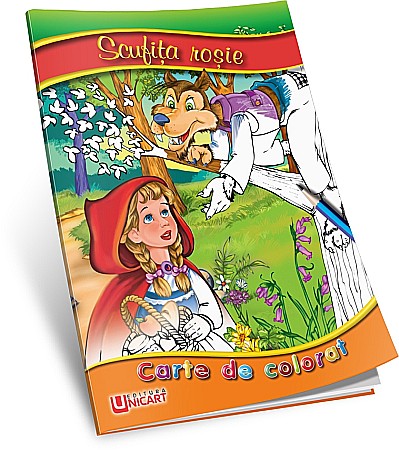 Carti de Colorat - UP CARTE COLORAT A5 SCUFITA ROSIE