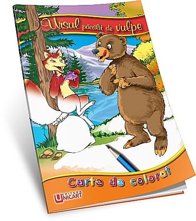 Carti de Colorat - UP CARTE COLORAT A5 URSUL PACALIT DE VULPE
