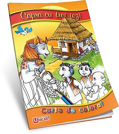 Carti de Colorat - UP CARTE COLORAT A5 CAPRA CU 3 IEZI