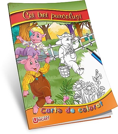 Carti de Colorat - UP CARTE COLORAT A5 CEI 3 PURCELUSI