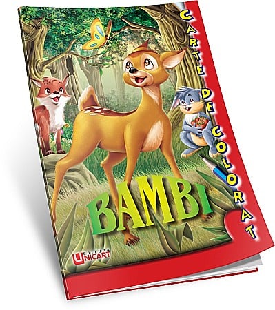 Carti de Colorat - UP CARTE COLORAT A5 BAMBI