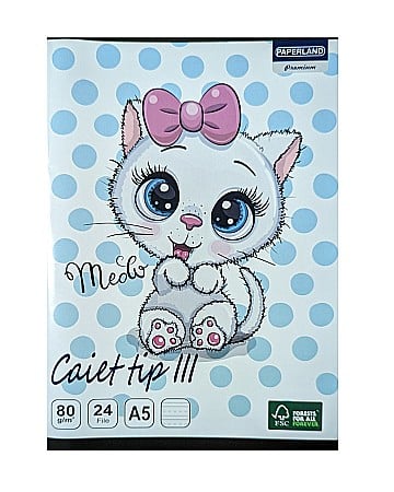 Caiete scolare - PA CAIET TIP III A5 24F 80G  24000198