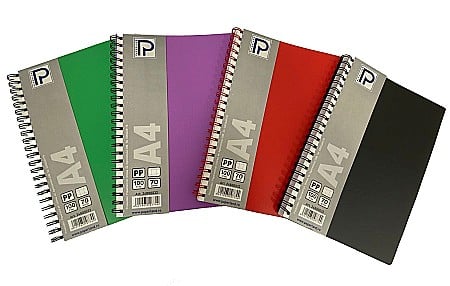Caiete scolare - PA CAIET A4 100F 70g PATRATELE COPERTA PLASTIC SPIRA 24800032