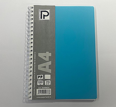 PA CAIET A4 100F 70g VELIN COPERTA PLASTIC SPIRA 24800034 [3]