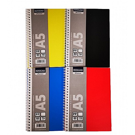 Caiete scolare - PA CAIET A5 80F LINII COPERTA PLASTIC SPIRA DUBLA 24000388