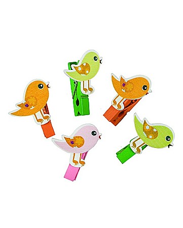 HOBBY - LEG CLEME LEMN PASARI 3.5CM 6/SET A1155