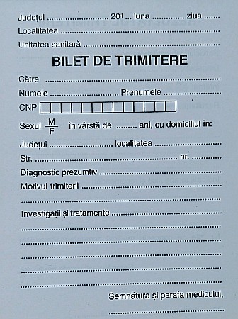 GOL BILET TRIMITERE GOLD A6 [1]