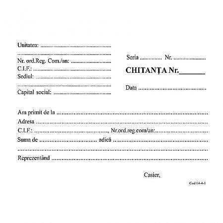 HARTIE PRODUSE DIN HARTIE - GOL CHITANTIER 3 EXEMPLARE AUTOCOPIATIV, A6, 150 FILE