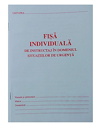 Formulare tipizate - GOL FISA INDIVIDUALA PSI A5