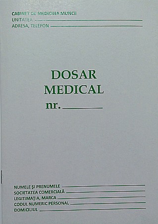 Formulare tipizate - GOL DOSAR MEDICAL A5