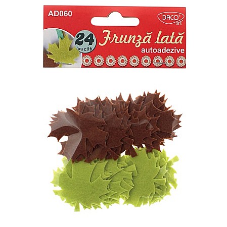 HOBBY - ADA ACCESORII PASLA FRUNZE, 24 BUCATI, AUTOADEZIVE, 5 CM AD060