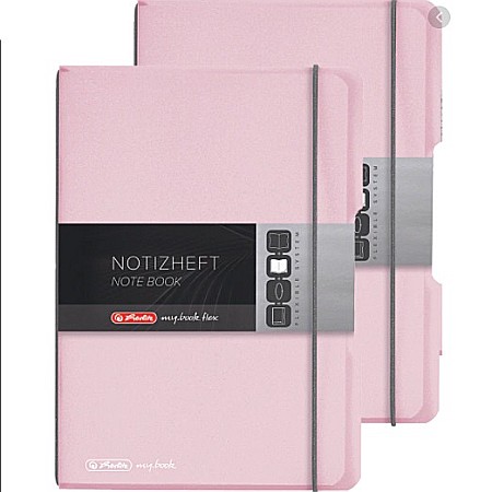 HARTIE PRODUSE DIN HARTIE - HE CAIET A4 2X40F LINII/PATRATELE 2/SET MY.BOOK FLEX, ROZ DESCHIS, HERLITZ 9478190