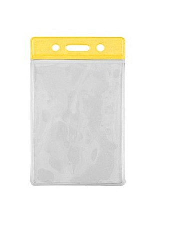 PAG BUZUNAR ECUSON VERTICAL, BANDA TRANSPARENTA/COLOR, 90*65 mm [2]