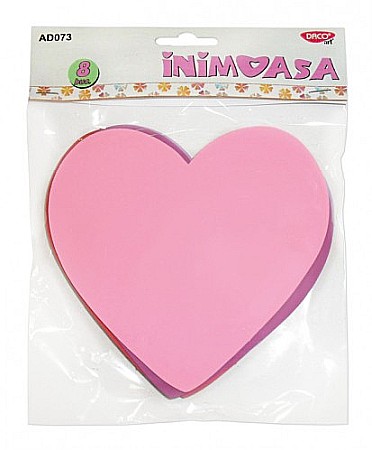 Figurine/ litere/ forme Moosgummi - ADA MOOSGUMMI DACO INIMOASA 8/SET AD073