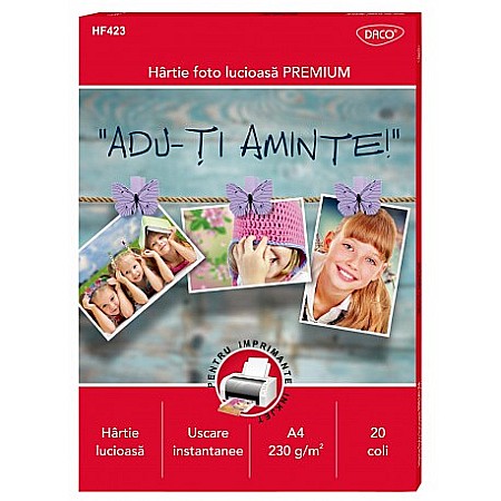 HARTIE PRODUSE DIN HARTIE - ADA HARTIE FOTO DACO A4 230GR 20 COLI HF423