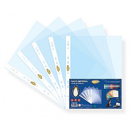 Folii de protectie pentru documente - ADA FOLIE PROTECTIE A4 DACO 115 MICRONI 50/SET FO115